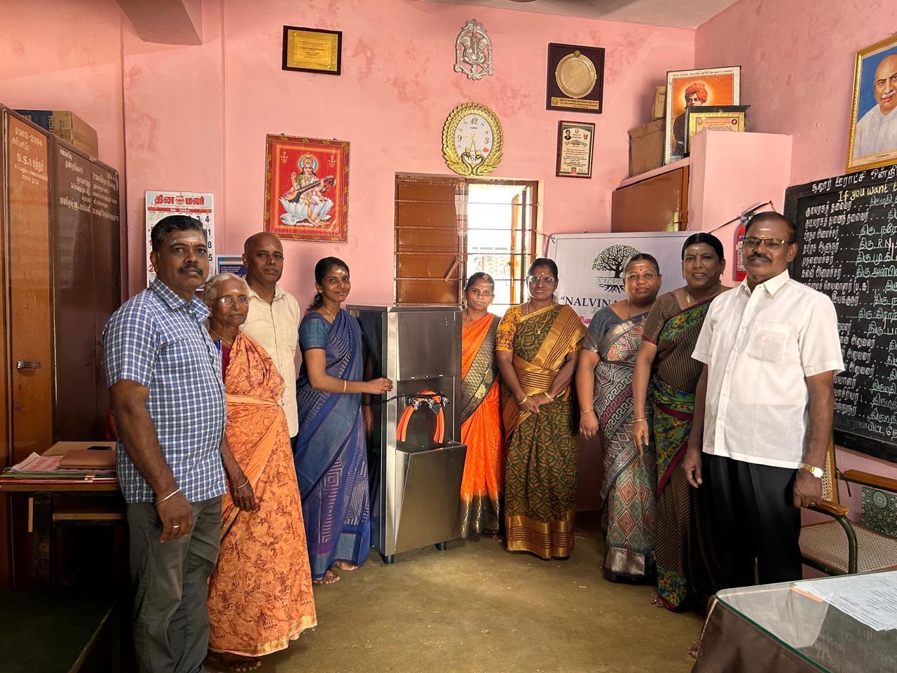 Water dispenser installation, staff room